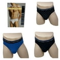 thumbnail image 1 of Calvin Klein Men's Stretch 3-Pack Hip Brief Cotton Stretch, BlackandBlue, M, 1 of 3