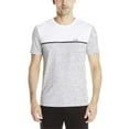 thumbnail image 1 of Calvin Klein Men's Striped Blocked Stretch Tee, White,2XL - US, 1 of 2