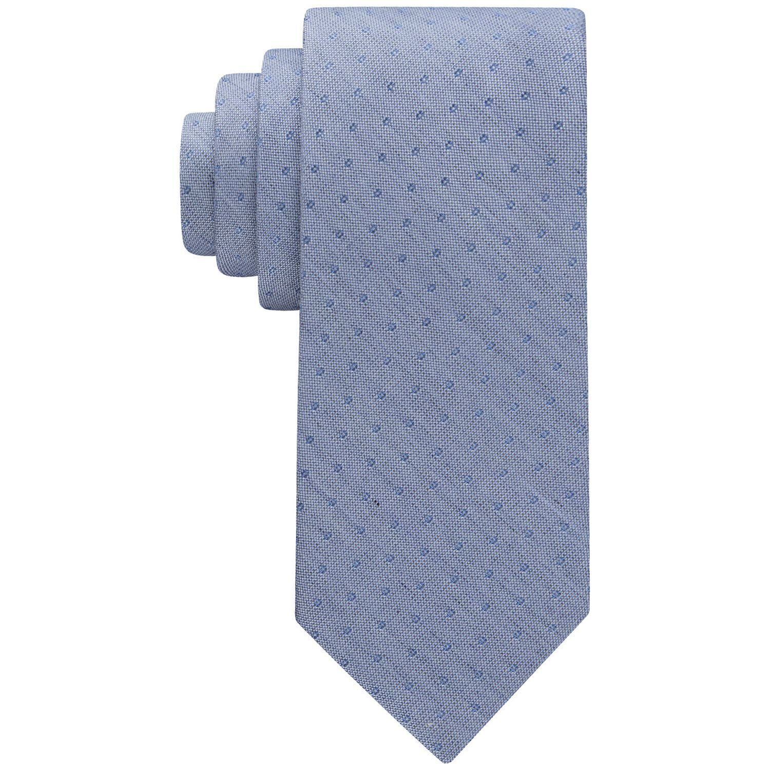 Calvin Klein Men's Tonal Dot Neat Tie Light Blue Necktie — free download