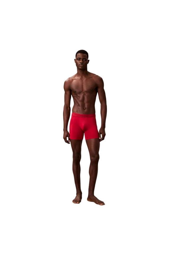 Men's Tonal Logo Micro Boxer Briefs Red Stamp Small