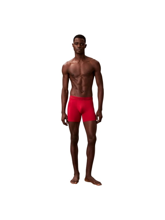 Men's Tonal Logo Micro Boxer Briefs Red Stamp X-Large