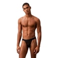 thumbnail image 1 of Calvin Klein Men's Tonal Logo Micro Jock Strap Black Medium, 1 of 5
