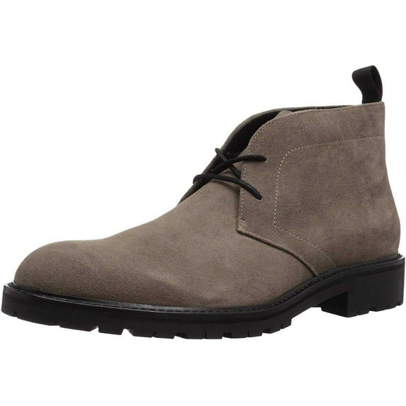 Calvin Klein Men’s Ultan Suede Chukka Boots, Army Fatigue, 11 M US