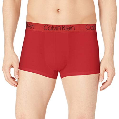 Calvin Klein Men's Ultra Soft Modal Trunks, Haute Red, XL 