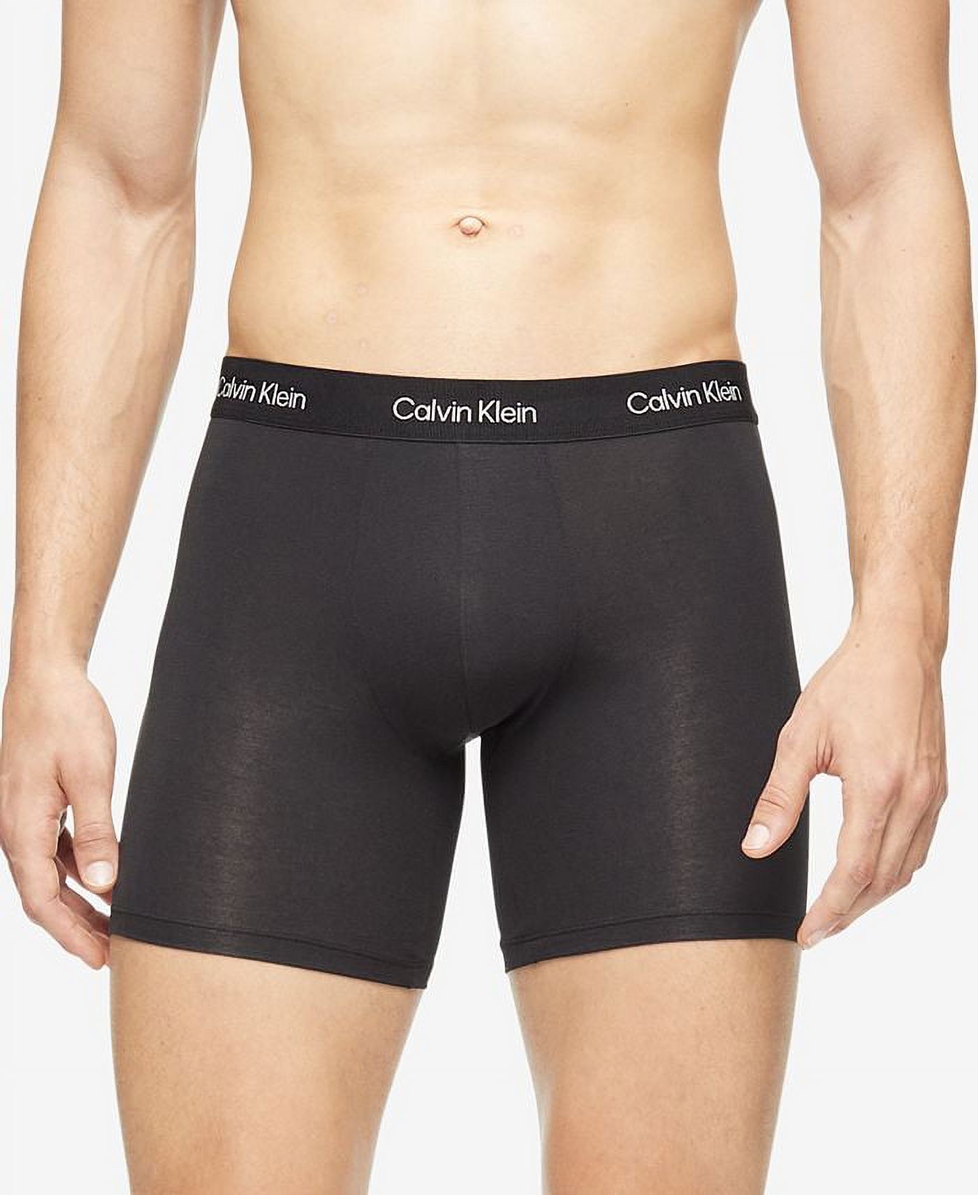Calvin Klein Men's Ultra Soft Modern Stretch Modal Boxer Briefs Black Size Large