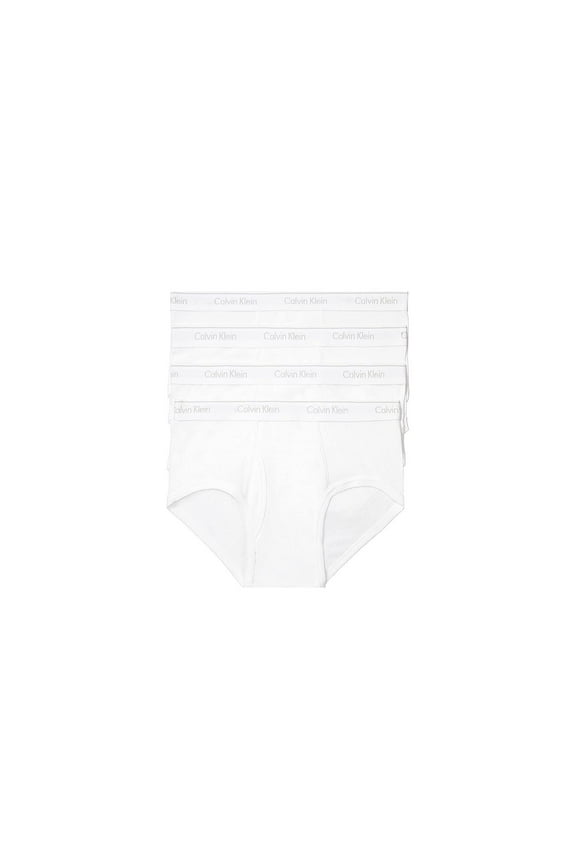 Men's Underwear Classic Fit 4-Pack Pure Cotton Briefs, White, 2XL