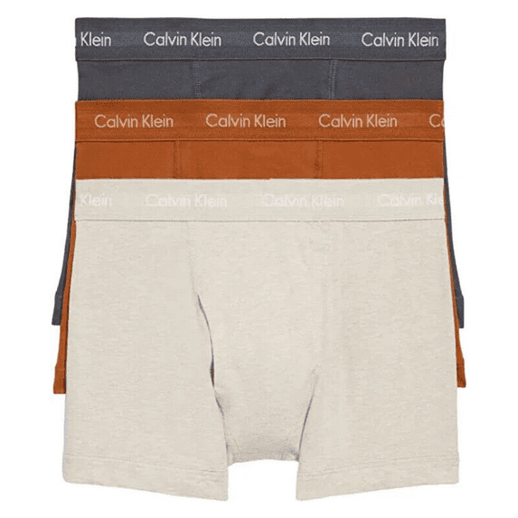 Calvin Klein Men's Underwear Cotton Stretch 3- Pack Trunk, Multicolor, Md