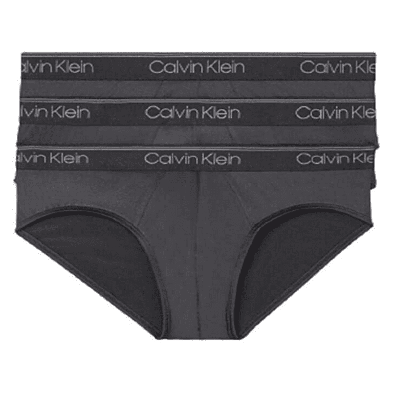 Calvin Klein Men s Underwear Micro Stretch 3 Pack Hip Brief 3 Black M Walmart