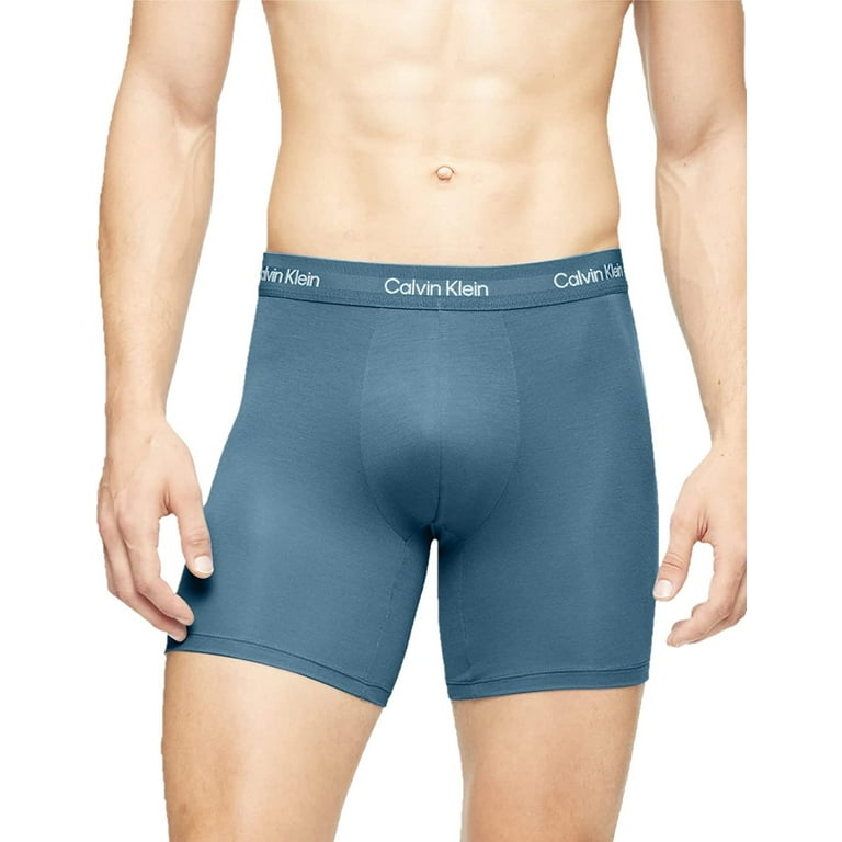 Calvin Klein Men's Underwear Ultra Soft Modern Boxer Brief, Tapestry Teal,  XL