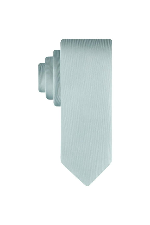Mens Regular fit Tie Necktie One Size Sage Green Solid