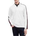thumbnail image 1 of Calvin Klein Mens 1/4 Ribbed Pullover Sweater, Off-White, X-Large, 1 of 3