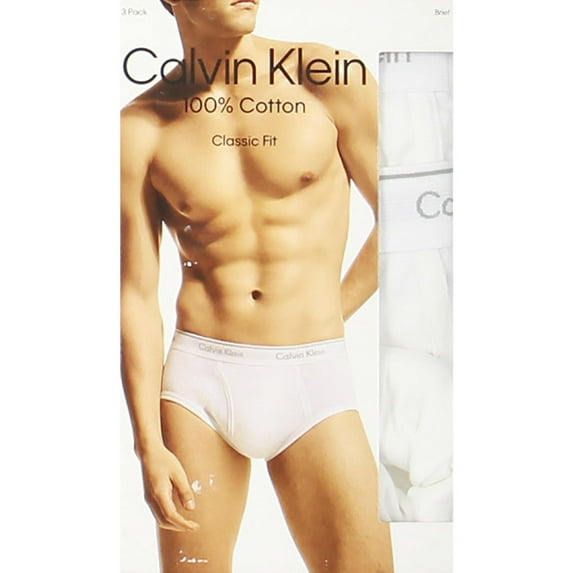 Calvin Klein Mens 3 Pack Classic Fit Briefs