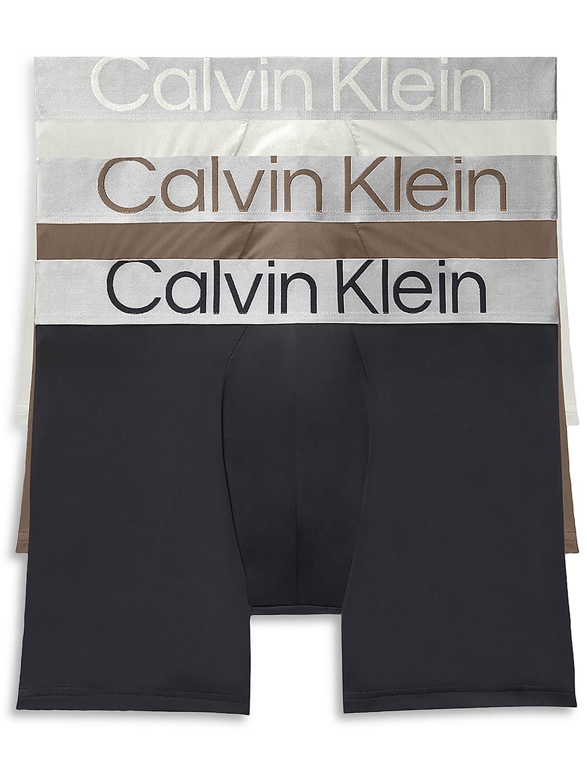 Calvin Klein Mens 3 Pack Metallic Boxer Briefs Walmart