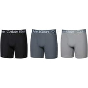 Calvin Klein Mens 3 Pack Micro Rib Boxer Brief Black/Dark Grey/Light Grey,XL