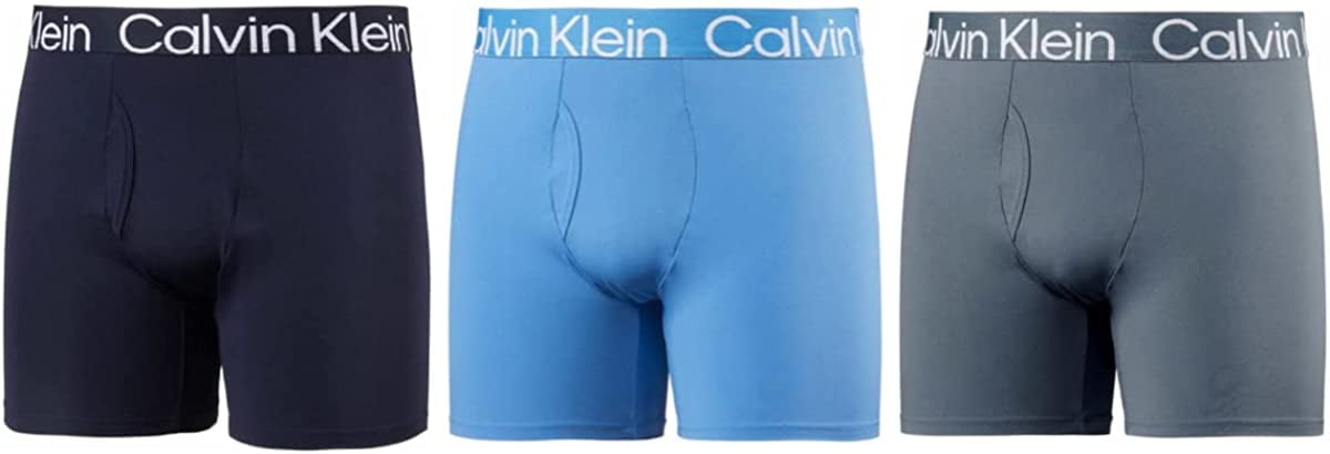 Calvin Klein Mens 3 Pack Micro Rib Boxer Brief (Shoreline Calvin Klein Mens 3 Pack Micro Rib Boxer Brief (Shoreline
