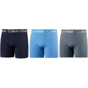 Calvin Klein Mens 3 Pack Micro Rib Boxer Brief Shoreline/Light Blue/Grey,XL