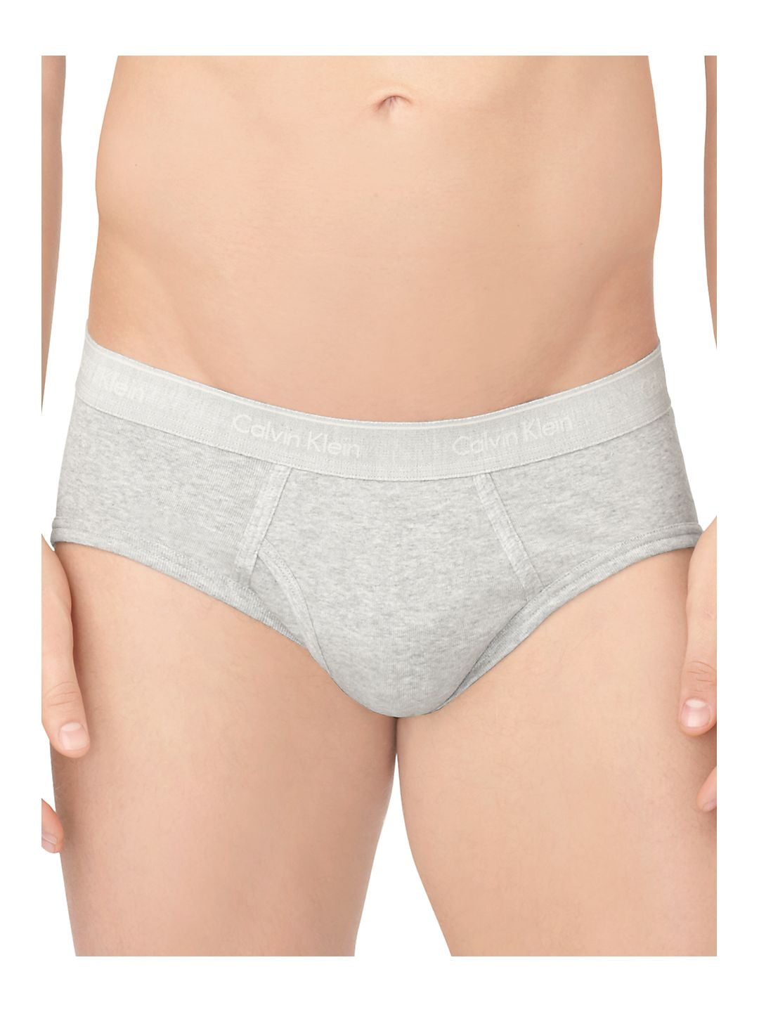 Calvin Klein Men's Underwear CK One Cotton Hip Briefs, Black/Grey  Heather/White, M at  Men's Clothing store
