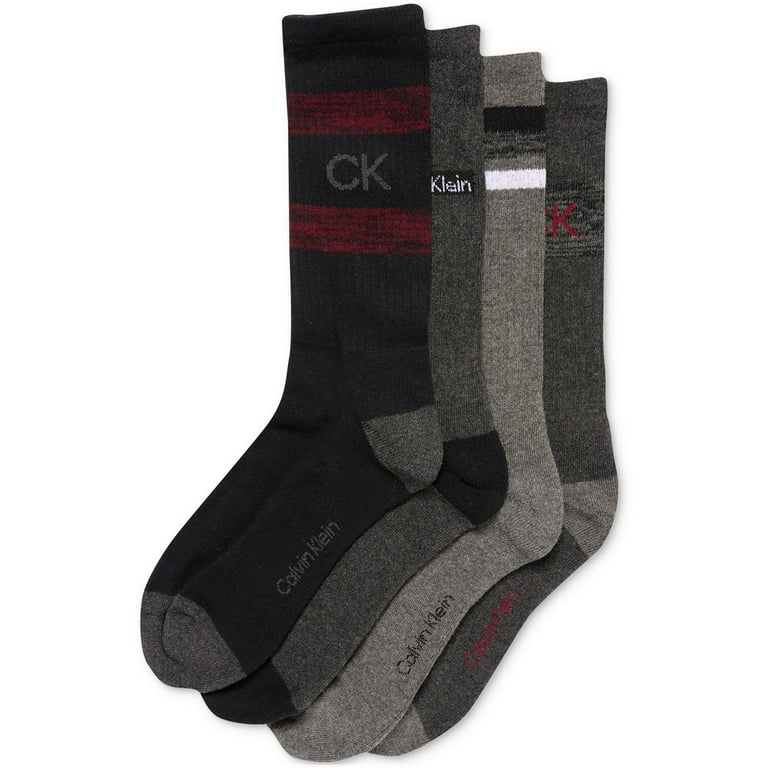 Calvin Klein Mens 4 Pack Combed Cotton Crew Socks Walmart