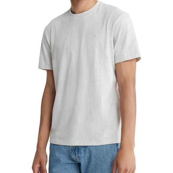 Calvin Klein Mens Smooth Solid Basic T-Shirt, Grey, XX-Large