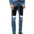 thumbnail image 1 of Calvin Klein Mens Colorblocked Slim Fit Jeans, Blue, 34W x 32L, 1 of 2