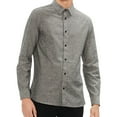 thumbnail image 1 of Calvin Klein Mens Confetti Button Up Shirt, Grey, XX-Large, 1 of 1