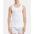 thumbnail image 1 of Calvin Klein Mens Cotton Classics Multipack Tanks 5 5 White X-Large, 1 of 3
