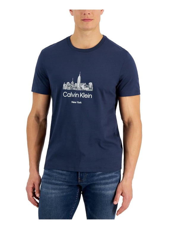 Mens Cotton Monogram Graphic T-Shirt