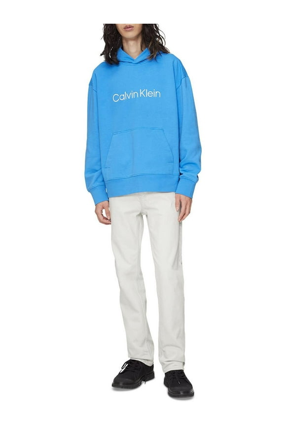 Mens Cotton Pullover Hooded Sweatshirt