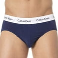 thumbnail image 1 of Calvin Klein Mens Cotton Stretch Hip Briefs 3 Pack Large Blue / White / Red, 1 of 7