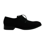 Calvin Klein Mens Covin Oxfords Leather Black 8.5 M