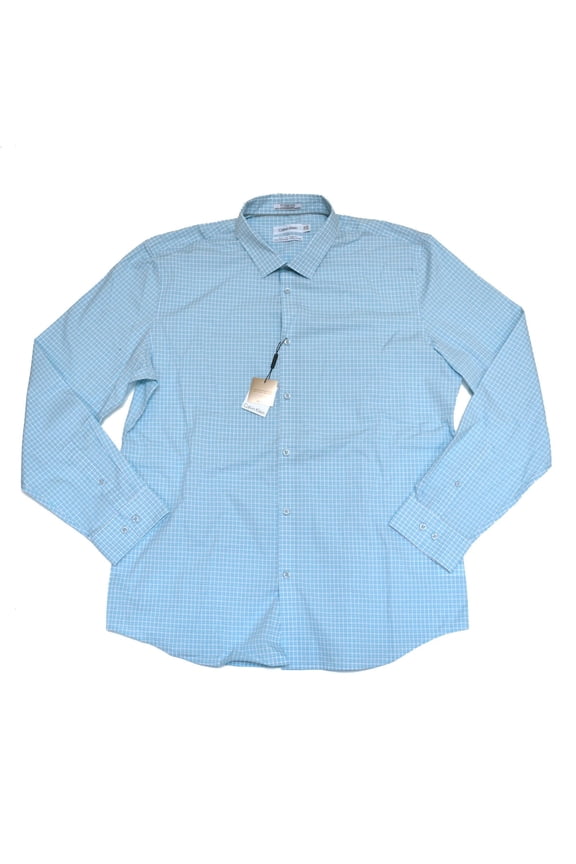 Mens Dress Shirt Classic Fit Long Sleeve Buttondown Blue M New Nwt