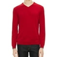 thumbnail image 1 of Calvin Klein Mens Extra Fine Merino Pullover Sweater, Red, XX-Large, 1 of 2