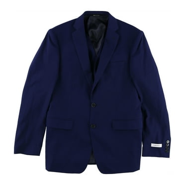 Calvin Klein Mens Extra Slim-Fit Vested Two Button Blazer Jacket, Blue, 40