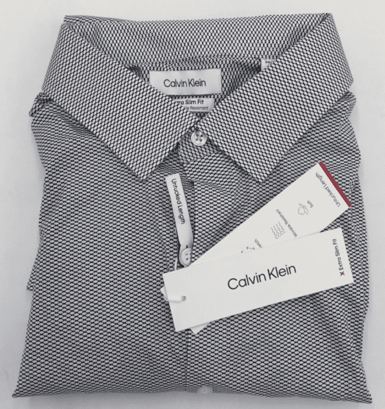 Calvin Klein Mens Extra-Slim fit Dress Shirt XL 17-17.5 36-37 Blue