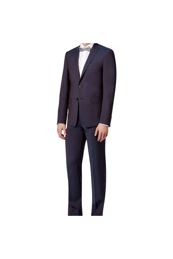 Mens Extra Two Button Formal Suit wine 46/Unfinished