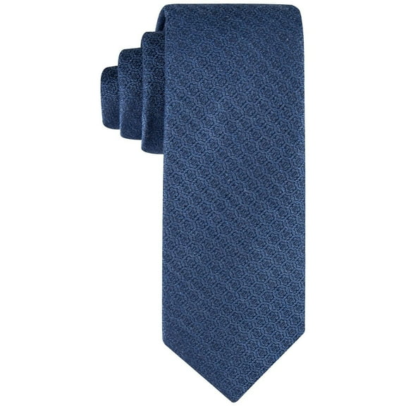 Calvin Klein Mens Floral Medallion Tie Navy OS