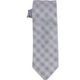 thumbnail image 1 of Calvin Klein Mens Frosted Plaid Self-tied Necktie, Purple, One Size, 1 of 2