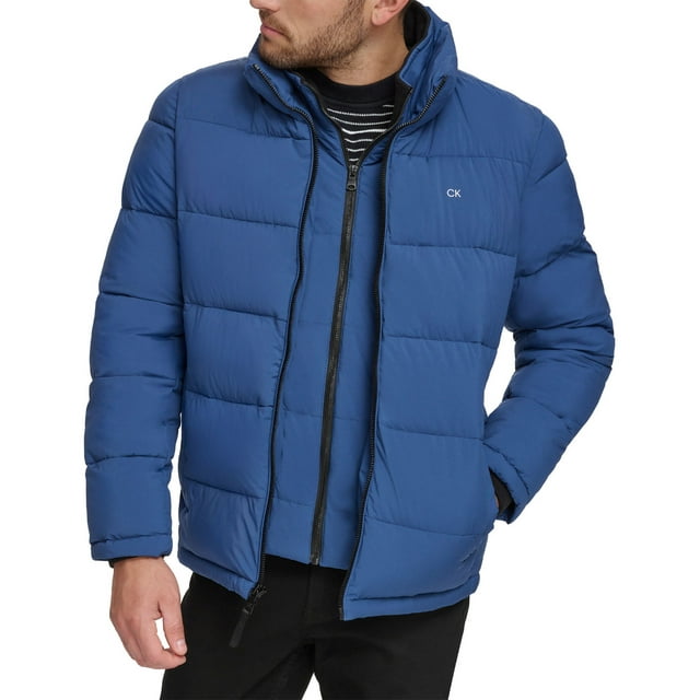 Calvin Klein Mens Full-Zip Puffer Jacket Small Blue Edge - NWT $225 ...