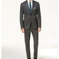 thumbnail image 1 of Calvin Klein Mens Heathered Two Button Blazer Jacket, Grey, 40 Long, 1 of 2