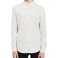thumbnail image 1 of Calvin Klein Mens Jersey Button Up Shirt, Off-White, XX-Large, 1 of 1