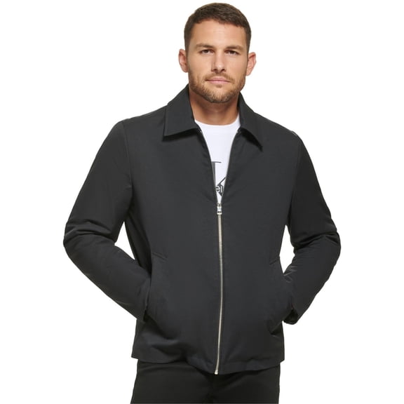 Calvin Klein Mens Lightweight Hipster Field Jacket, Black, Large