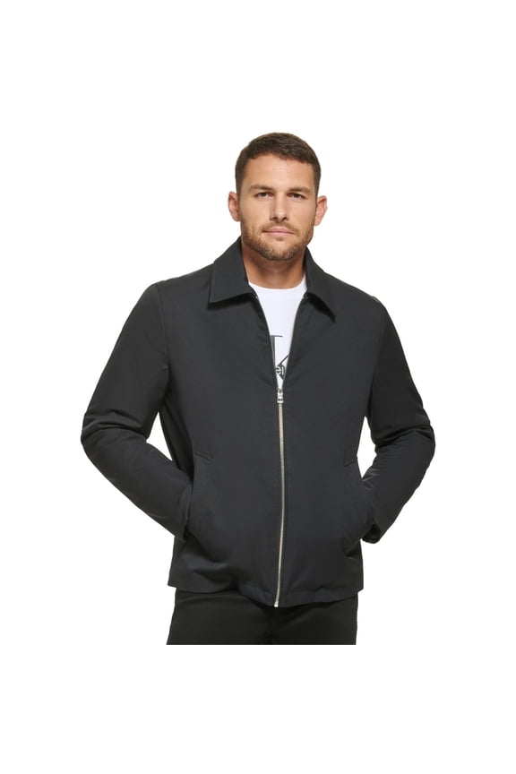 Mens Lightweight Hipster Field Jacket, Black, Large