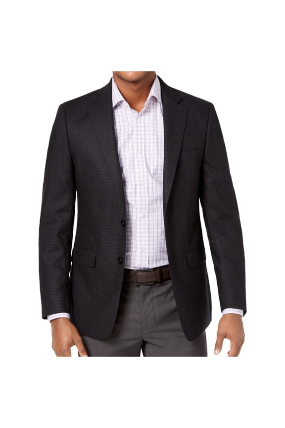 Mens Mabry Sport Two Button Blazer Jacket, Grey, 44