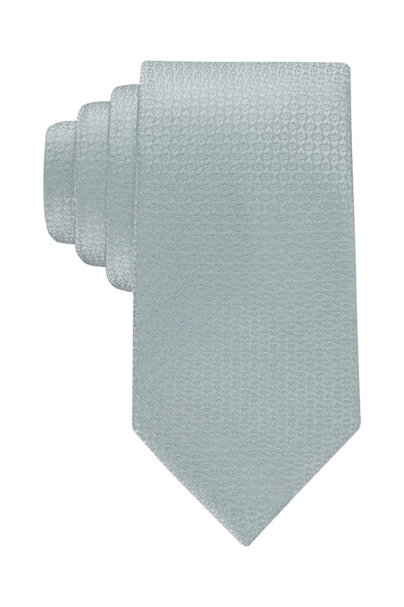 Mens Micro Geo-Pattern Neck Tie Green Sage