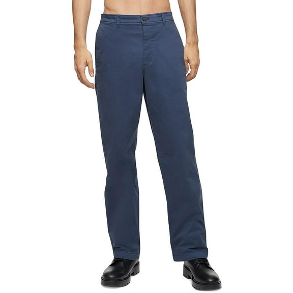Calvin Klein Mens Mid Rise Stretch Chino Pants