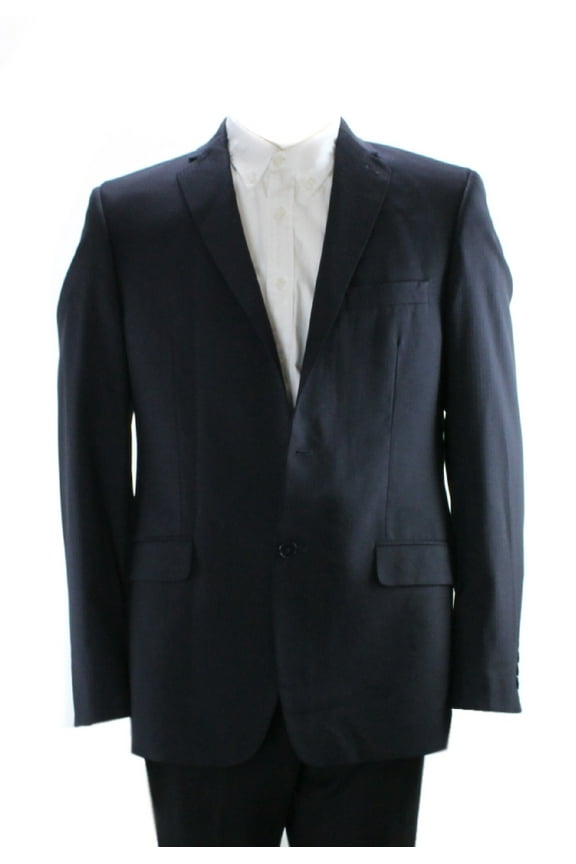 Mens Midnight Pinstripe Slim Fit Jacket 46R
