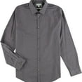 thumbnail image 1 of Calvin Klein Mens Mini Check Button Up Shirt, Purple, Medium, 1 of 1