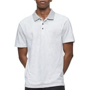 Calvin Klein Mens Monogram Collar Polo White XL