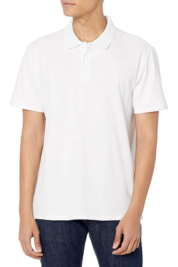 Mens Move 365 Short Sleeve Quick Dry Moisture Wicking Logo Polo Shirt Large Brilliant White