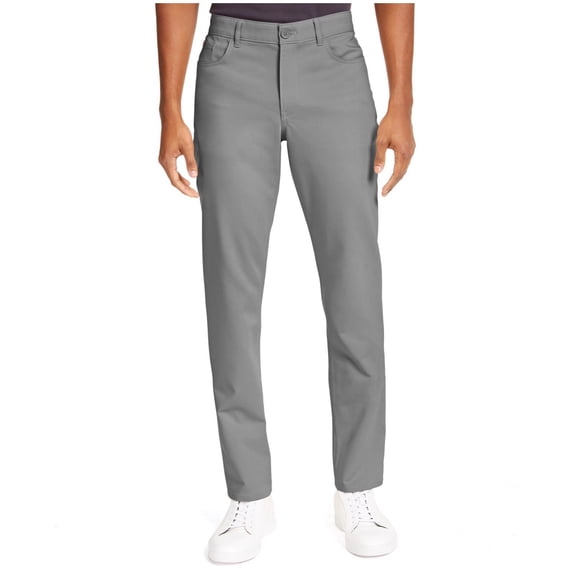 Calvin Klein Mens Move 365 Slim Fit Performance Stretch Pants Alloy 33 x 30